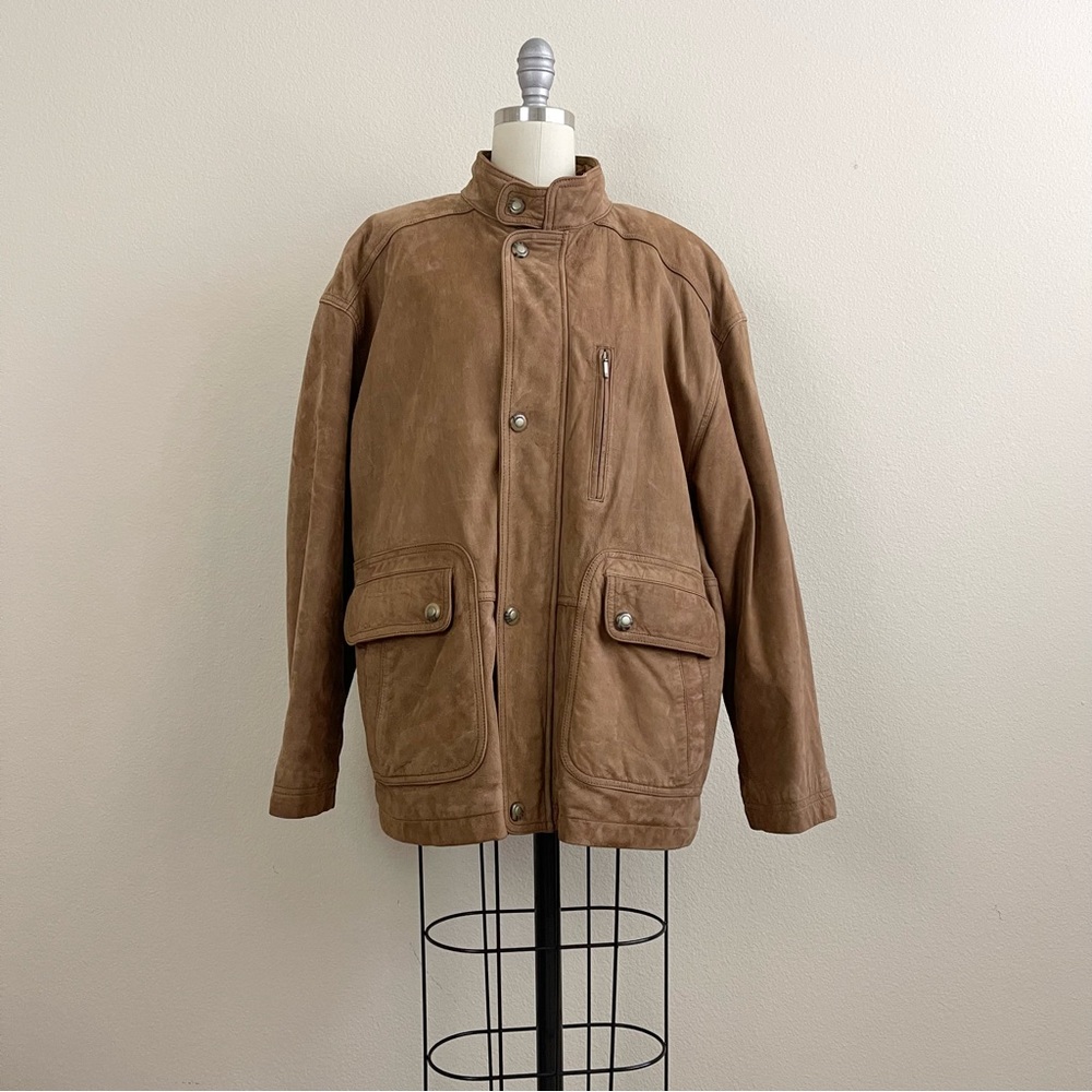 Liz Claiborne Liz Wear Brown Leather Jacket